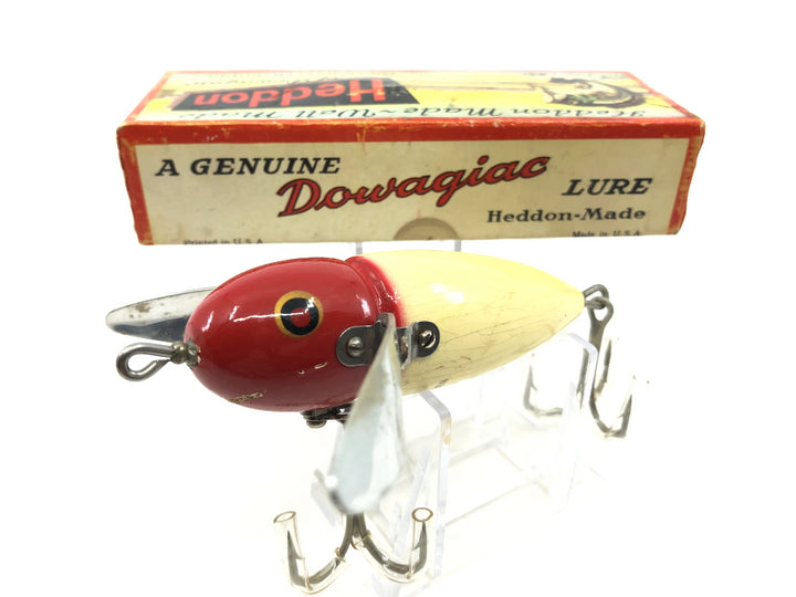 Heddon Musky Crazy Crawler 2150-RH Red Head White Body Color with Box