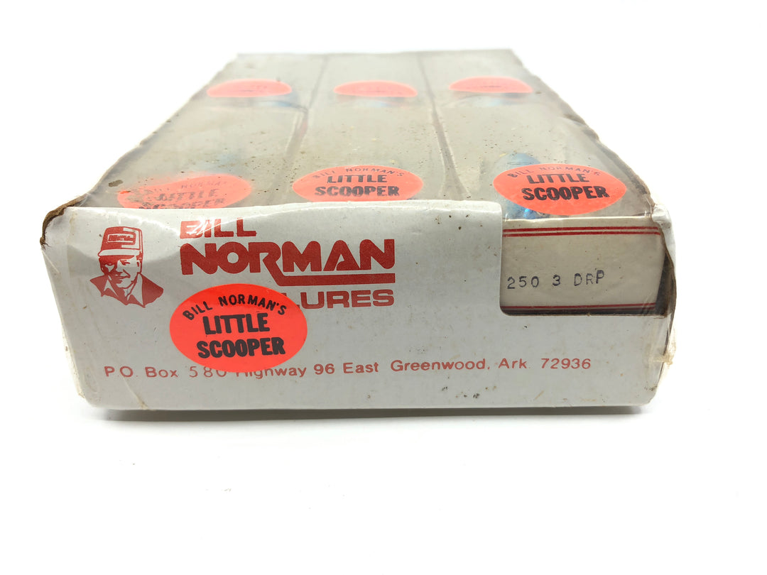 Bill Norman Vintage Dealer Box of 12 Little Scooper Lures Sealed 250 3 DRP