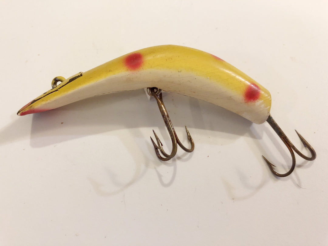 Kautzky Lazy Ike - 3 Yellow with Red Spots Wooden
