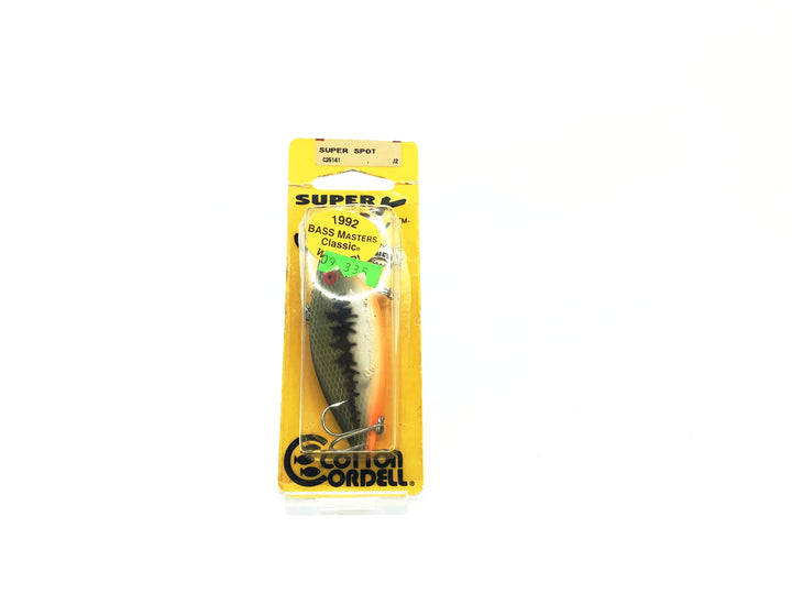 Cotton Cordell Super Spot 1992 Bass Master Edition Baby Bass Orange Belly Color with Card