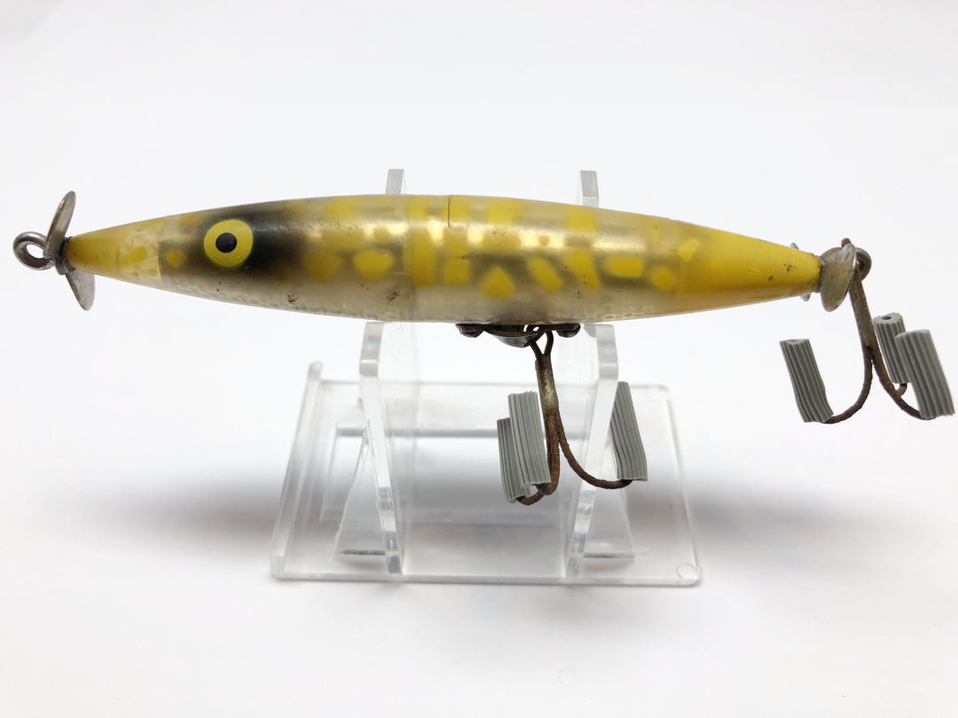 Heddon Dying Flutter Yellow Black and Clear