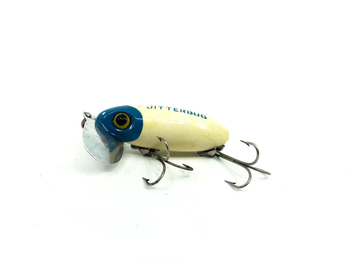 Arbogast Jitterbug 5/8oz ,#8 Blue Head Color, Vintage Bugged-Eyed Model-Tough!