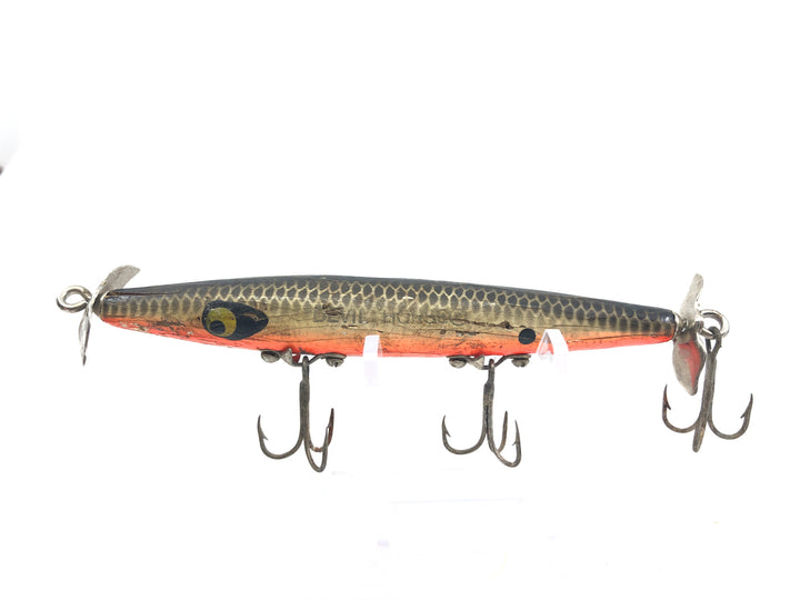 Smithwick Devils Horse Black Scale with Orange Belly Lure