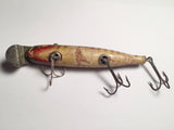 Creek Chub 700 Pikie Wooden Lure Glass Eyes Warrior DLT