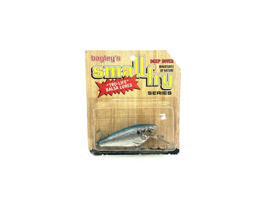 Bagley Small Fry 4DSF3-7SH Blue Back on Silver Foil Color, New on Card – My  Bait Shop, LLC