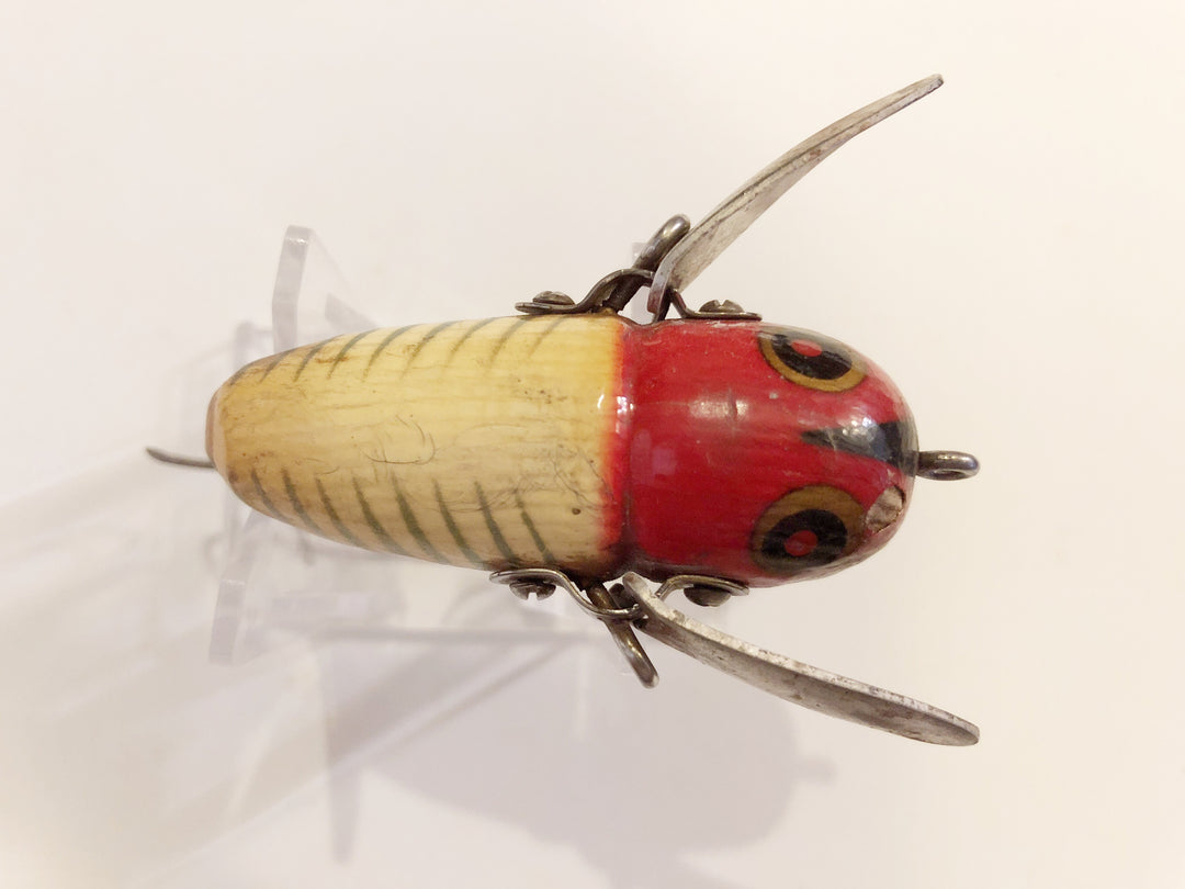 Heddon Wooden Crazy Crawler Silver Shore