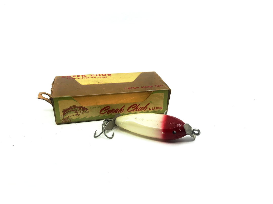 Vintage Creek Chub 9500 Spinning Injured Minnow Red Head 9502 with Box