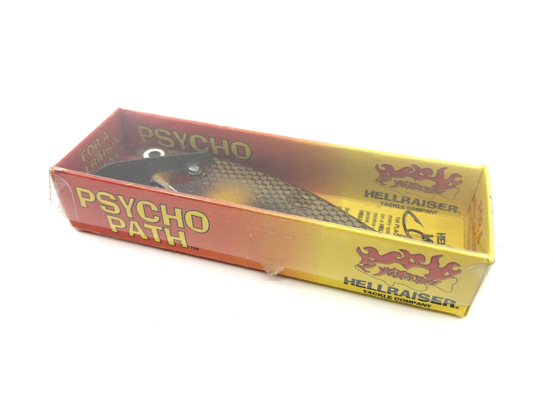 Vintage Hellraiser Psycho Path Musky Lure 4.5" Perch Walleye Color New in Box Old Stock