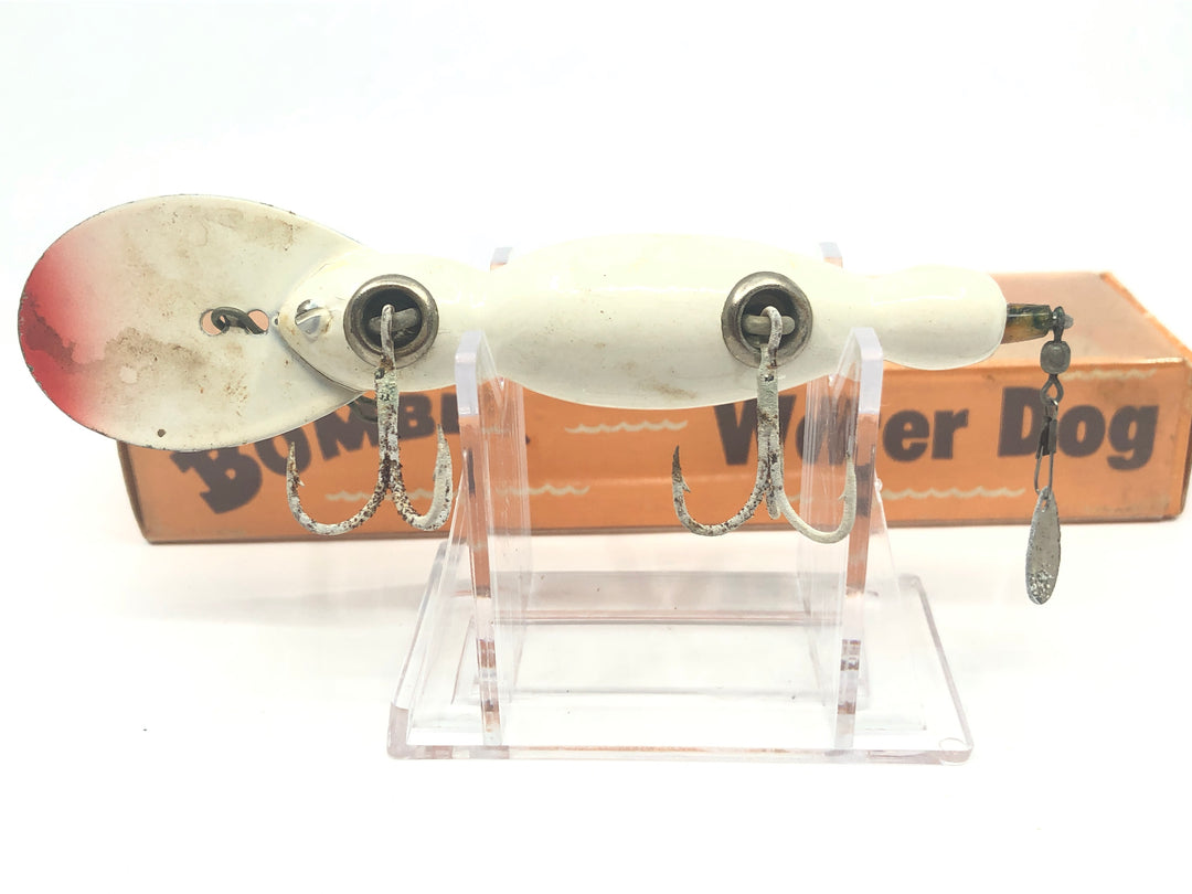 Vintage Wooden Bomber Water Dog 1601 White with Box
