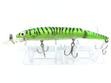 Vintage Rebel Fastrac Jointed Minnow Green Black Tiger Stripes Color