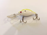 Luhr Jensen Hot Lips White with Yellow Back
