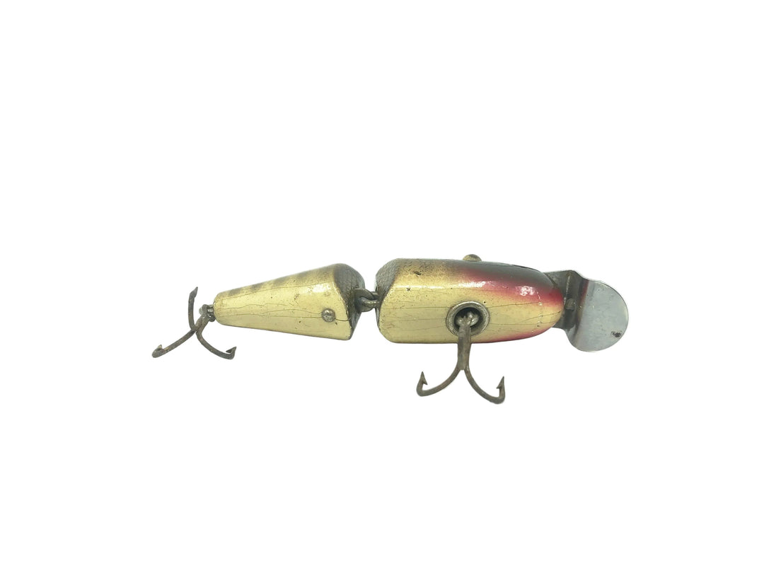 Creek Chub 2700 Baby Jointed Pikie Minnow in Pikie Color Wooden Lure Glass Eyes