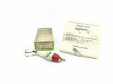 Creek Chub 9500 Spinning Injured Minnow, Red Head/White Color 9502, with Box