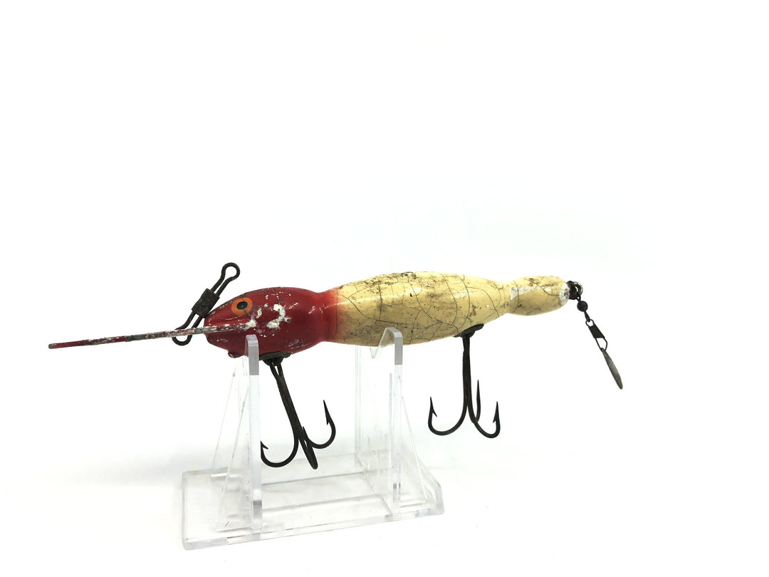 Bomber Wooden Waterdog Color #04 Red White Color