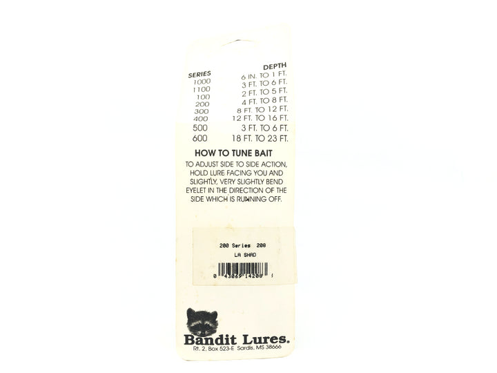 Bandit Series 200 LA Shad 208 Mustad Triple Grip Hooks New Old Stock
