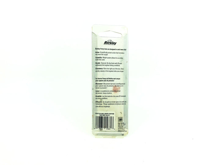 Berkley Frenzy Firestick Shallow Firetiger Color, New on Card, Old Stock