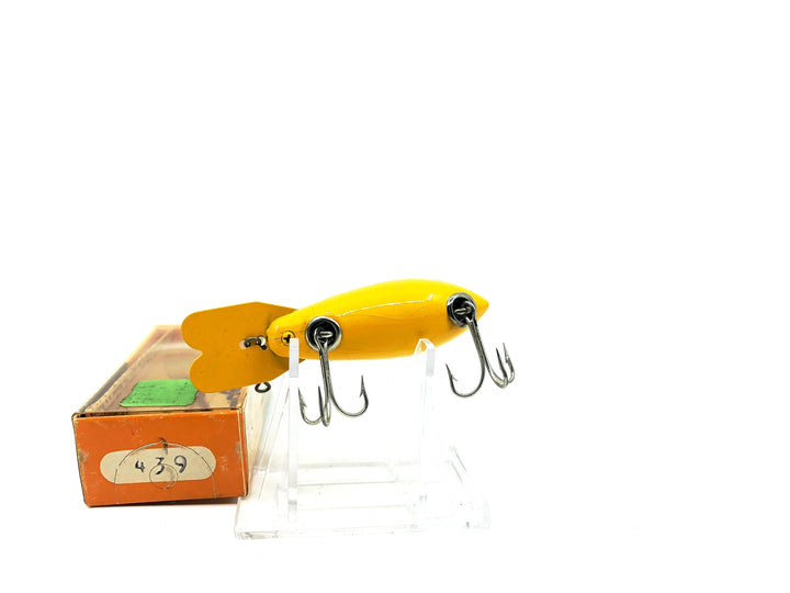 Vintage Wooden Bomber 439 Yellow Black Dots Color with Box