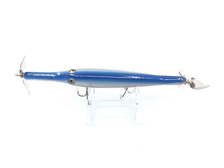 Chautauqua Glass Eye Wooden Topwater Gar with Tail Lure Rainbow Color