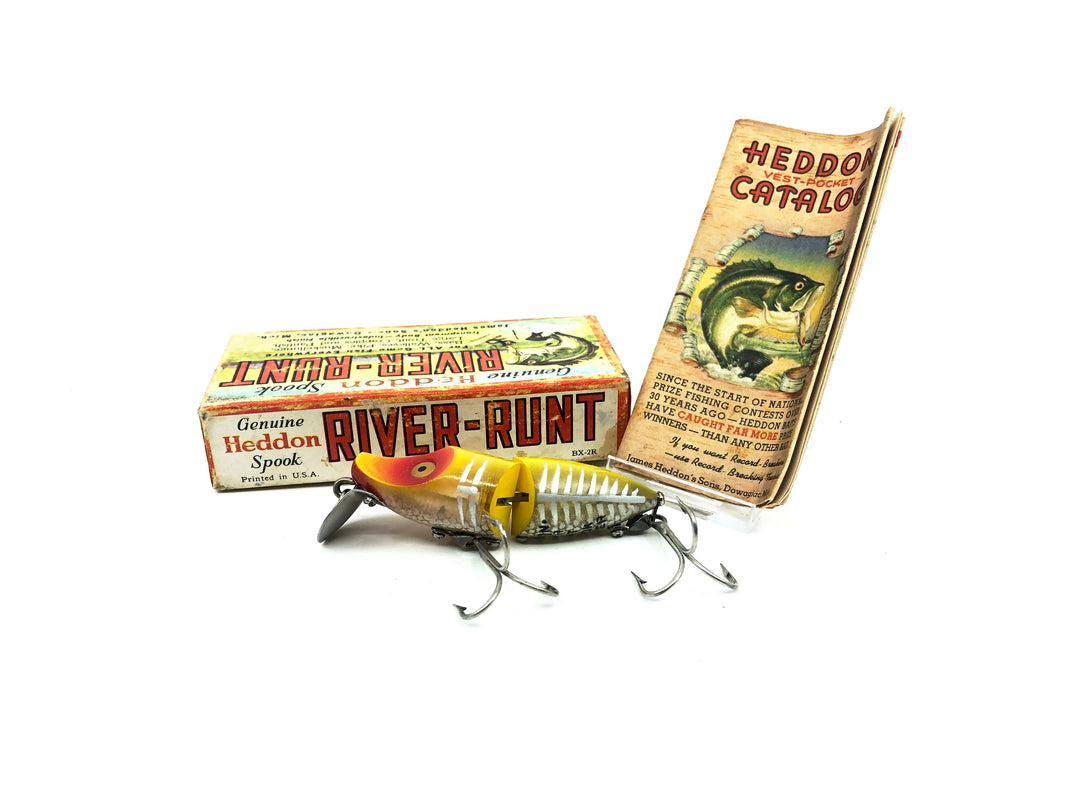 Heddon Jointed River Runt 9330 XRY Yellow Shore Minnow Color with Box