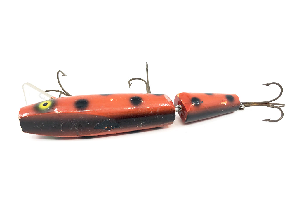 Wiley Jointed 6 1/2" Musky Killer in Orange with Black Dots Color