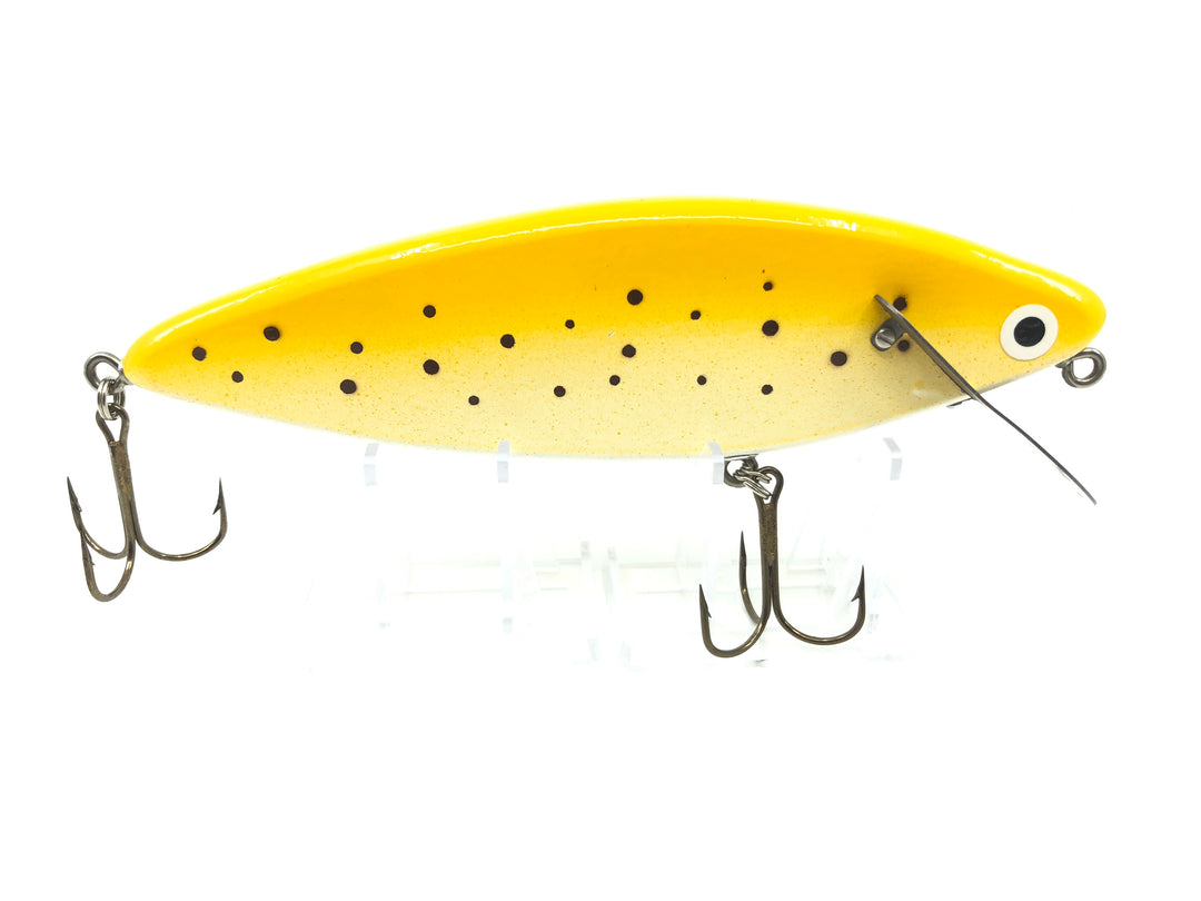 Vintage Hellraiser Psycho Path Musky Lure 8" Great Yellow Color