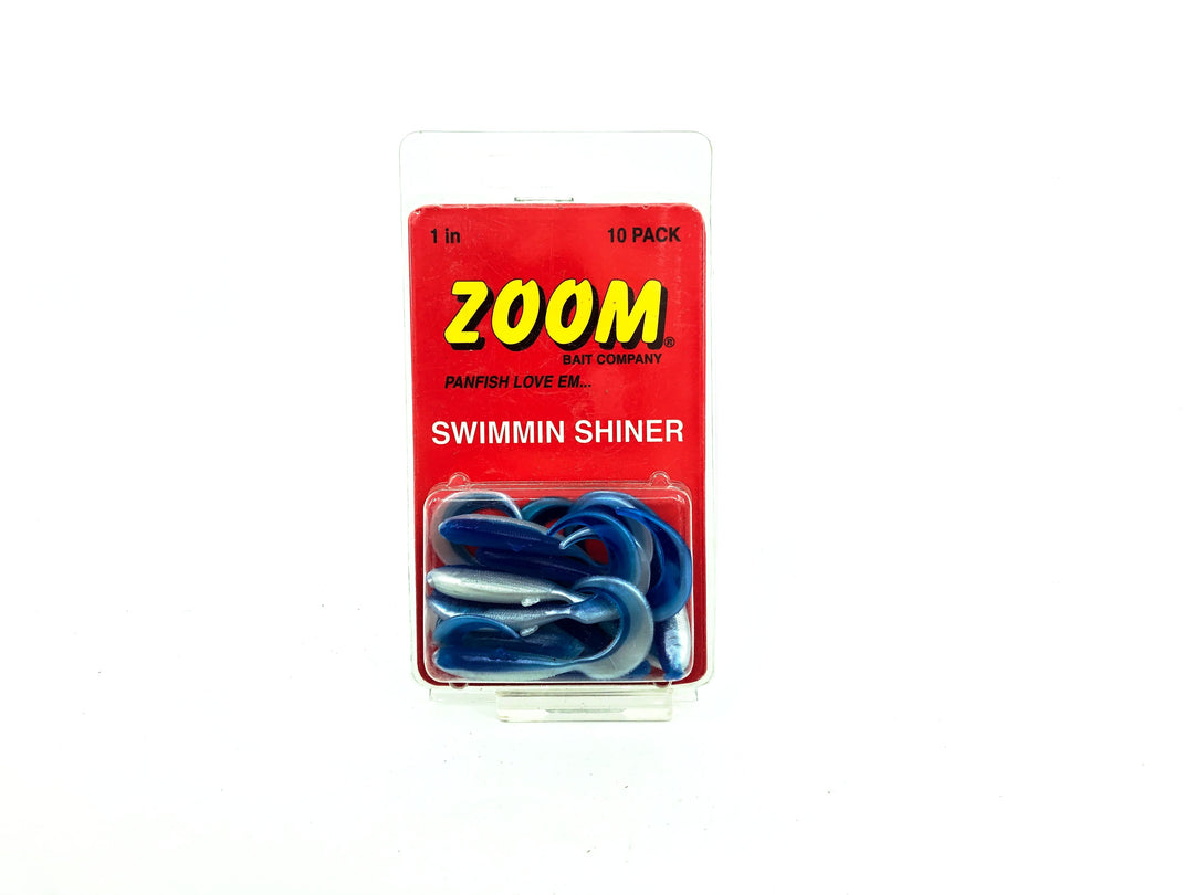 Zoom Panfish 1 In Panfish Swimmin Shinner Bodies Blue Color New on Card 10 Pack