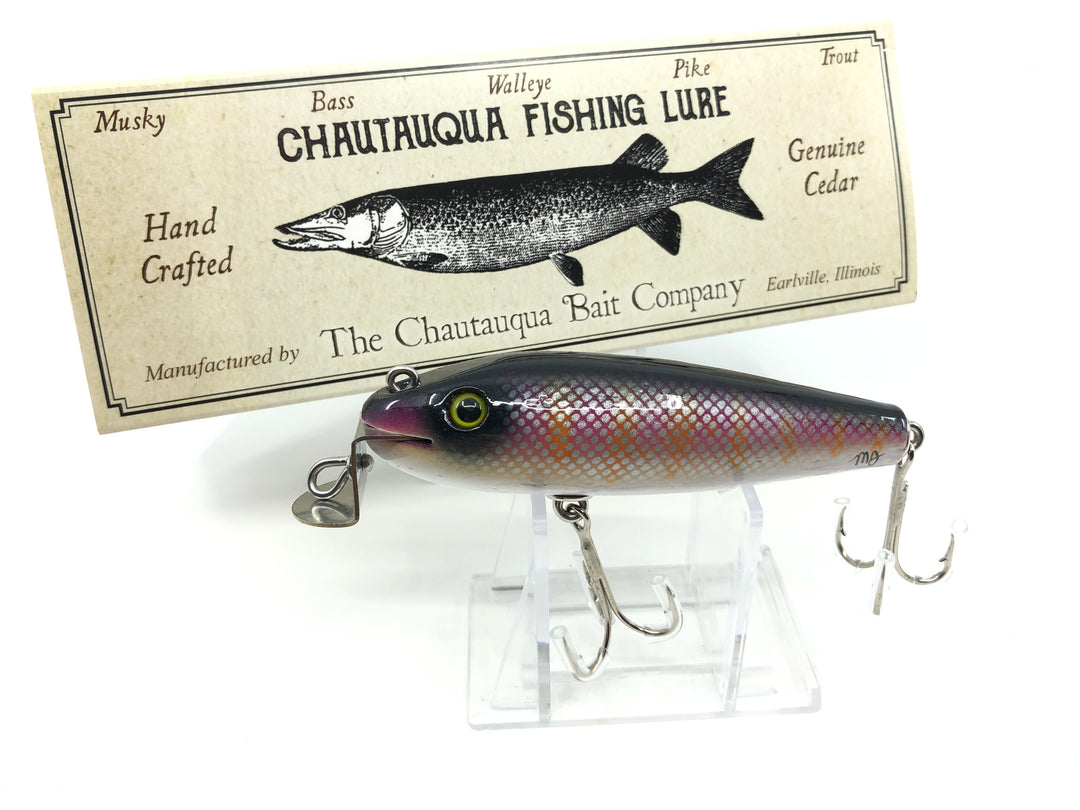 Chautauqua Wooden Wiggler Custom Color Twilight Custom Lure