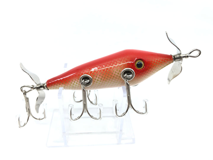 Chautauqua Special Order Wooden 5 Hook Minnow in Red Shiner Color