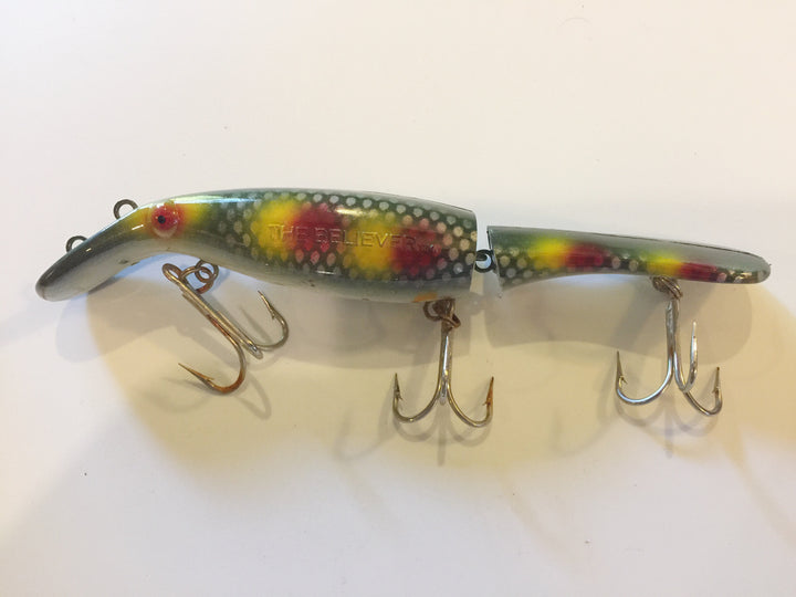 Drifter Tackle The Believer 8" Jointed Musky Lure Green Scale Spotted Pattern