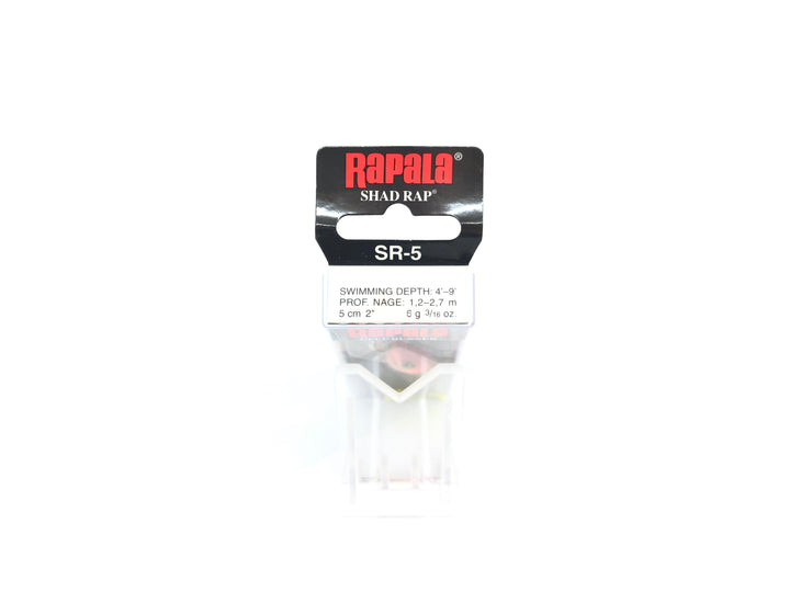 Rapala Shad Rap SR05-GRT Glow Red Tiger Exclusive Gander Mountain Color New in Box Old Stock