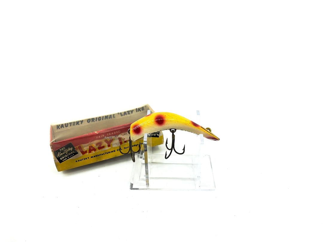 Vintage wooden Kautzky's Lazy Ike KL-25 YS Yellow Spot in Box