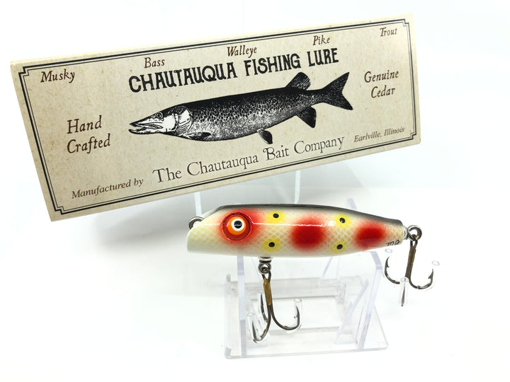 Chautauqua Special Order Wooden 3" Bass Oreno in Exclusive Strawberry Color with Box