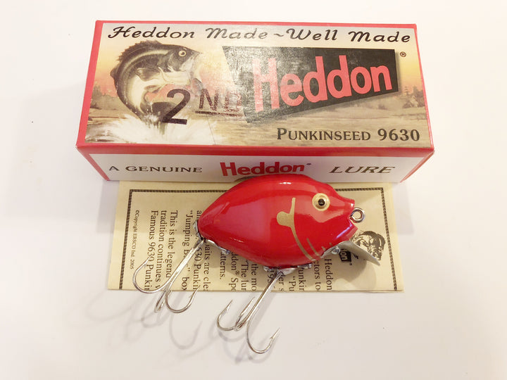 Heddon 9630 2nd Punkinseed RG Red Color New in Box