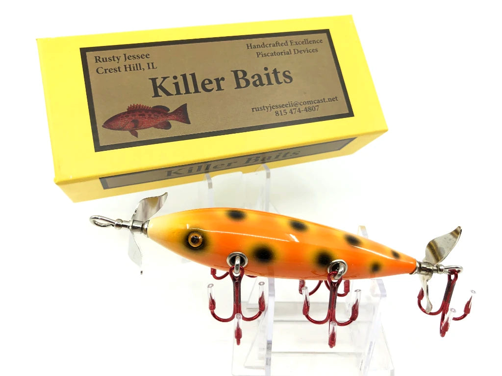 Rusty Jessee Killer Baits Model 150 Minnow in Orange Frog Color 2019