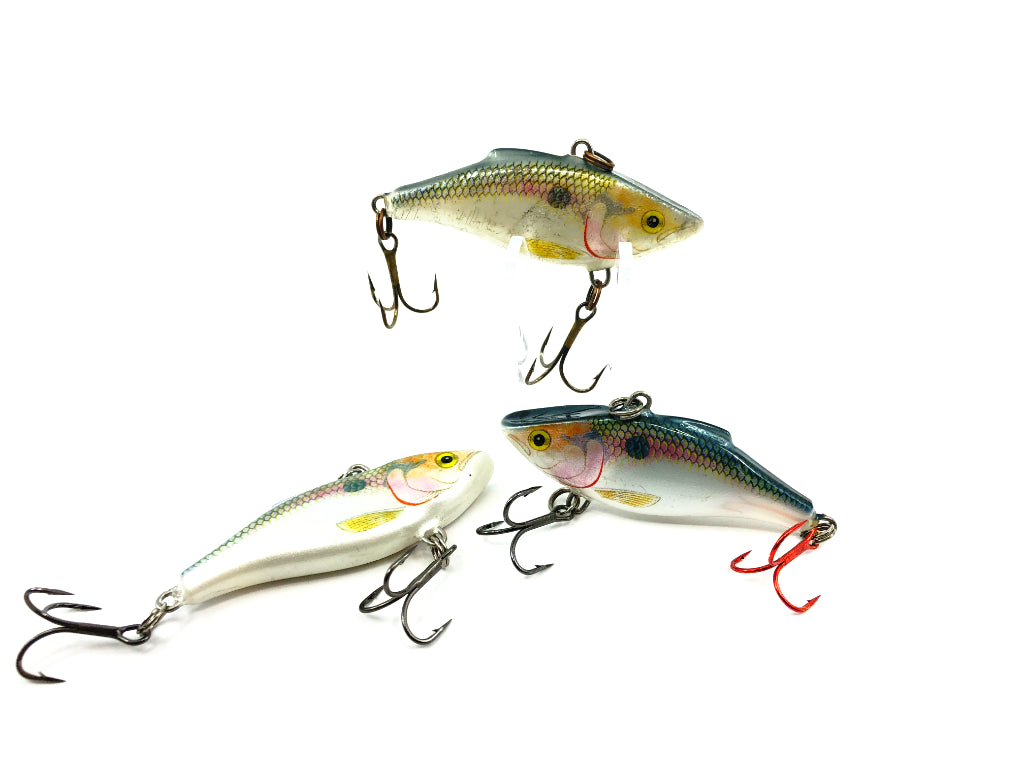 Rapala Rattlin' Rap Discontinued Old Emerald Shad Color Three Pack