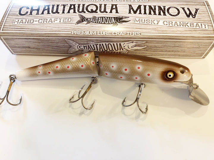 Jointed Chautauqua 8" Minnow Musky Lure Special Order Color "Bloody Water Snake"