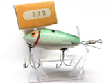 Vintage Wooden Bomber Lure in Box Green Shad Color 43