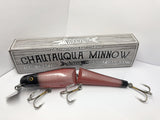 Jointed Chautauqua 8" Minnow Musky Lure Special Order Color "Red Scale"