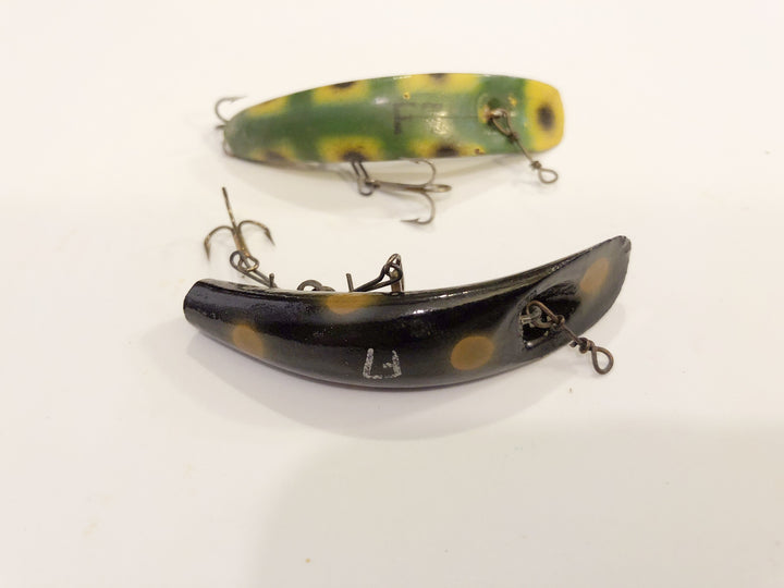 Helin Wooden Flatfish Lot of Two F7