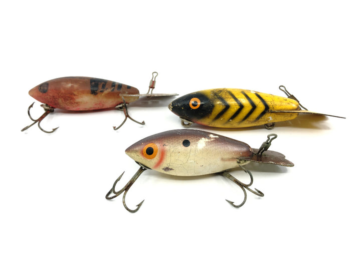 Lot of Three Vintage Bomber Lures - Warriors Needing a Home