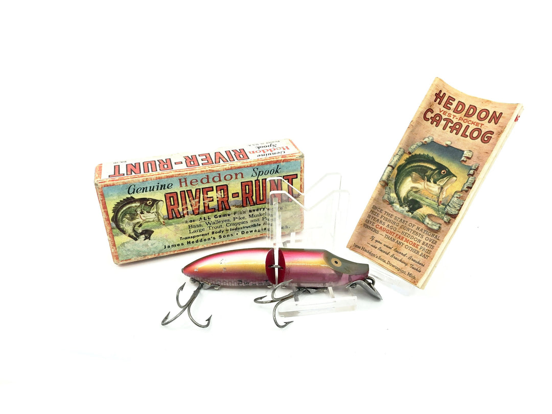 Heddon River Runt Spook Jointed Floater 9430 RB Rainbow Color with Box