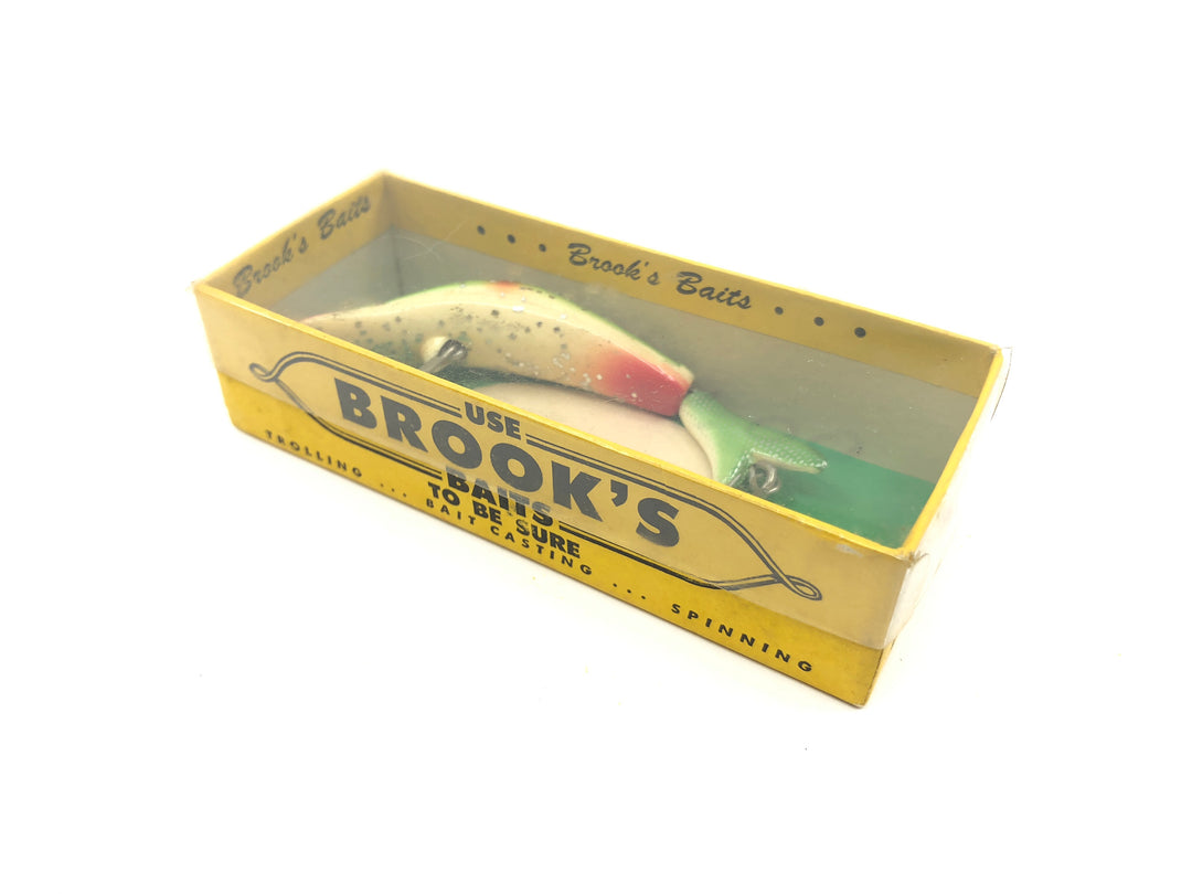 Brook's Reefer Bait Green and White with Glitter New in Box Old Stock