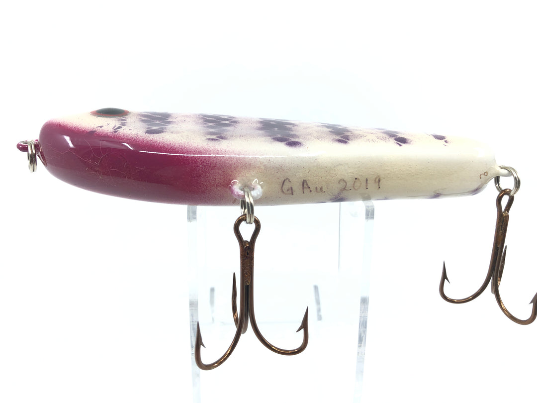 Guy Au Custom Musky Lure Purple Scale Color 2019