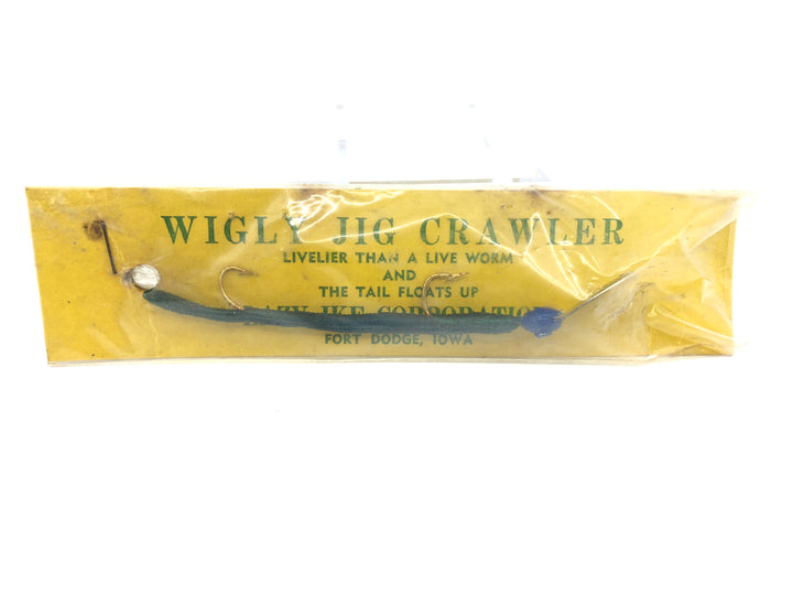 Lazy Ike Wigly Jig Crawler Blue Color New on Card Old Stock TOUGH