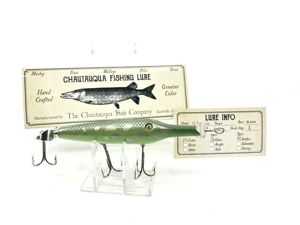Chautauqua Custom Classic Topwater Gar in Spotted Gar 2020 Color