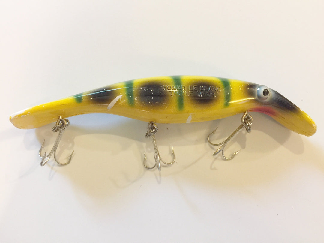 Homer Le Blanc Swim Whizz Grass Perch Musky Lure