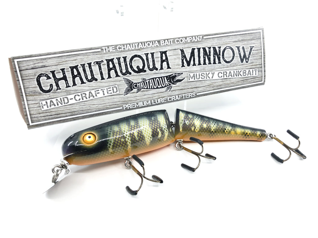 Jointed Chautauqua 8" Minnow Musky Lure Special Order Color "Black Pearl"