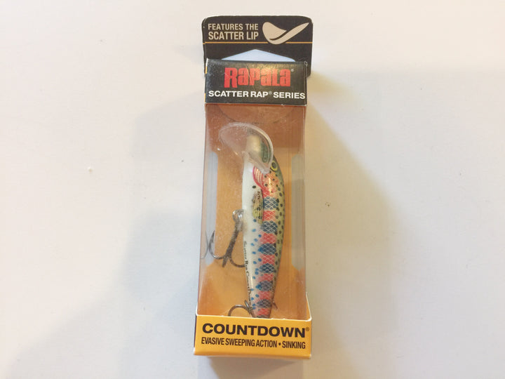 Rapala Counter with Scatter Lip Rainbow Trout New on Card