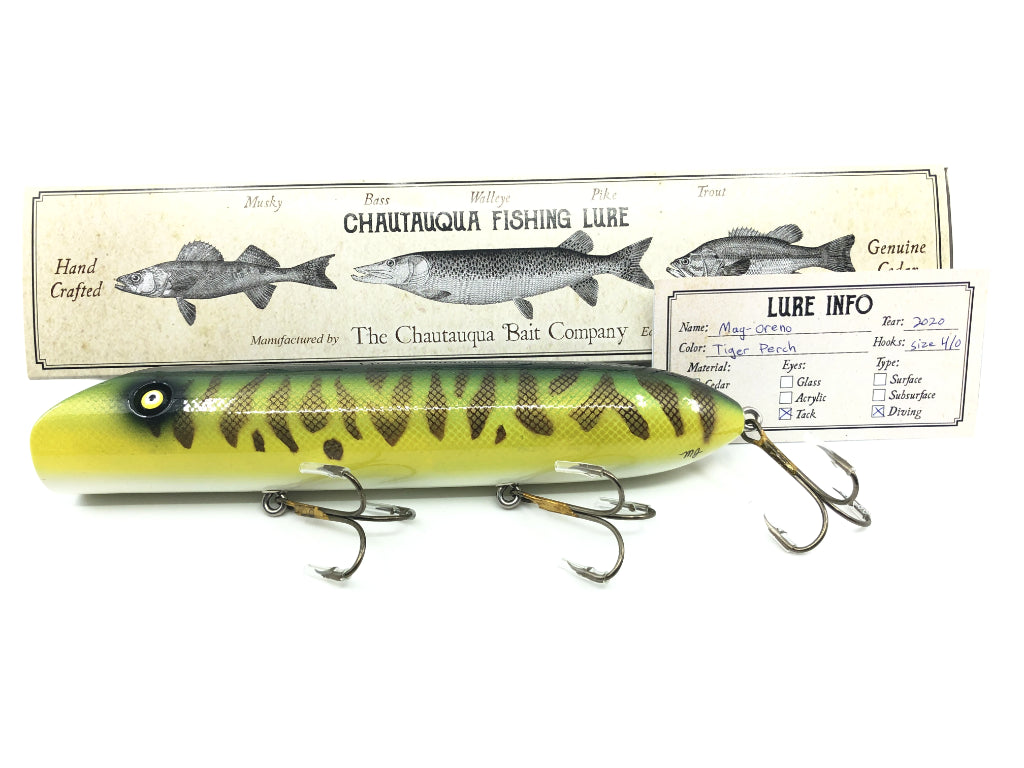 Chautauqua 8" Mag-Oreno in Tiger Perch 2020 Color