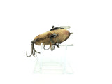Heddon Wooden Crazy Crawler 2100 Flocked GM Grey Mouse Color